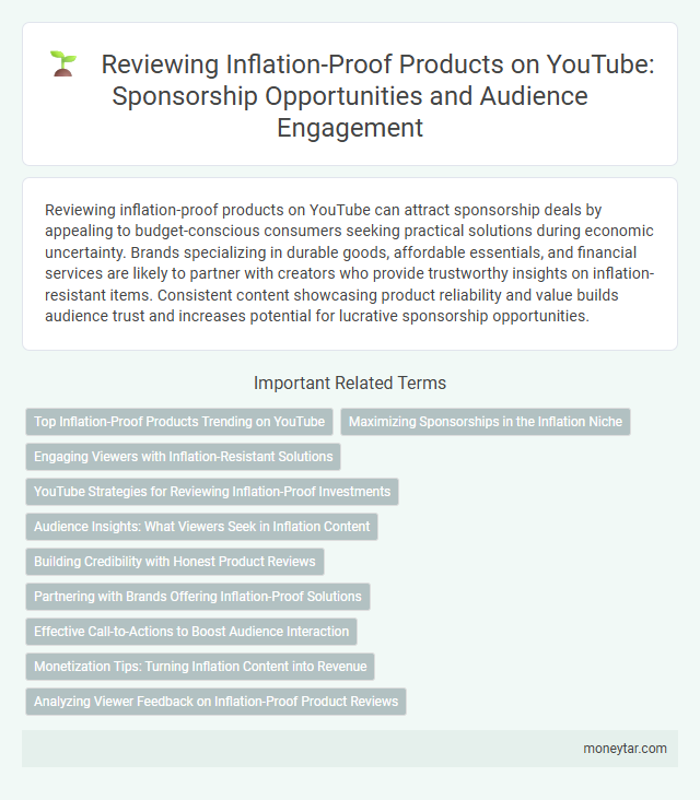 Reviewing Inflation-Proof Products on YouTube: Sponsorship Opportunities and Audience Engagement