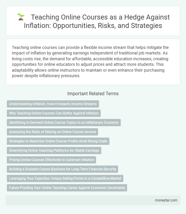 Teaching Online Courses as a Hedge Against Inflation: Opportunities, Risks, and Strategies