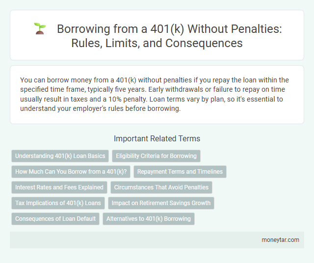 Borrowing from a 401(k) Without Penalties: Rules, Limits, and Consequences