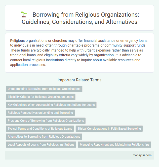 Borrowing from Religious Organizations: Guidelines, Considerations, and Alternatives