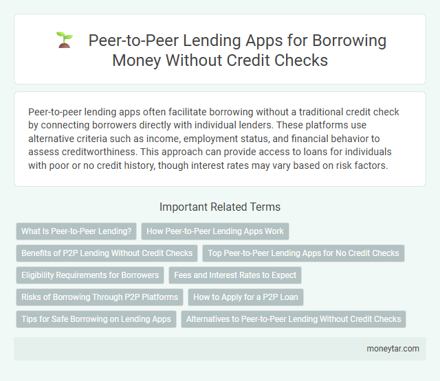 Peer-to-Peer Lending Apps for Borrowing Money Without Credit Checks