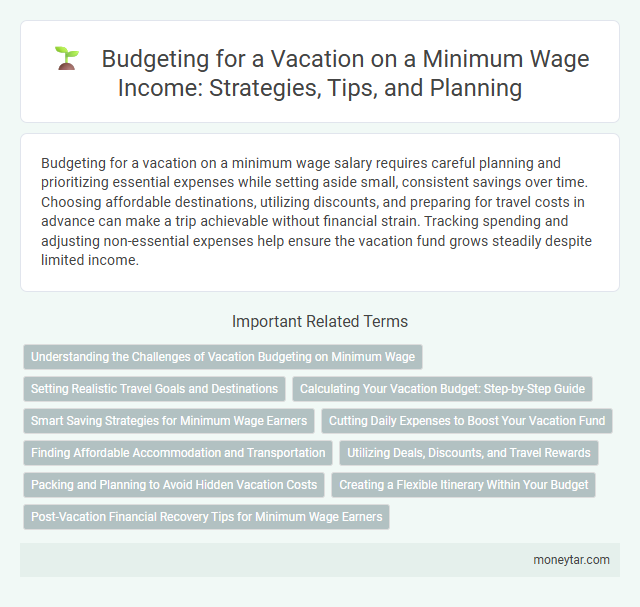 Budgeting for a Vacation on a Minimum Wage Income: Strategies, Tips, and Planning