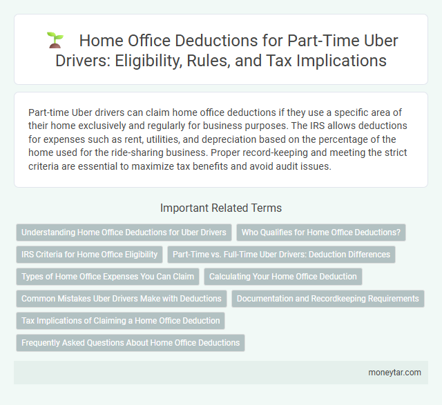 Home Office Deductions for Part-Time Uber Drivers: Eligibility, Rules, and Tax Implications