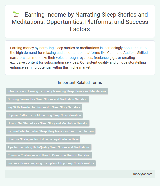 Earning Income by Narrating Sleep Stories and Meditations: Opportunities, Platforms, and Success Factors