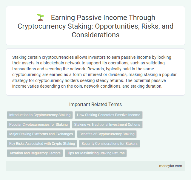 Earning Passive Income Through Cryptocurrency Staking: Opportunities, Risks, and Considerations