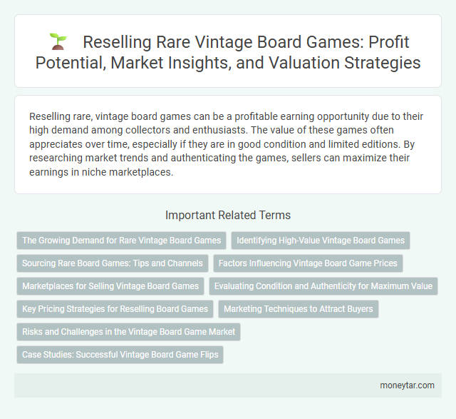 Reselling Rare Vintage Board Games: Profit Potential, Market Insights, and Valuation Strategies