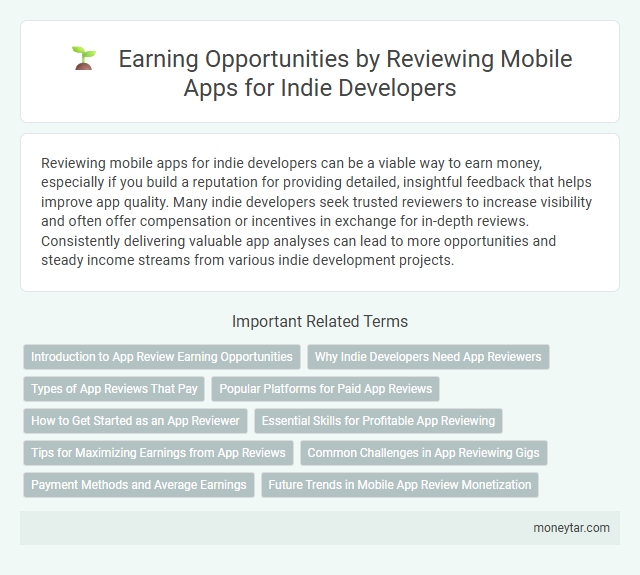 Earning Opportunities by Reviewing Mobile Apps for Indie Developers