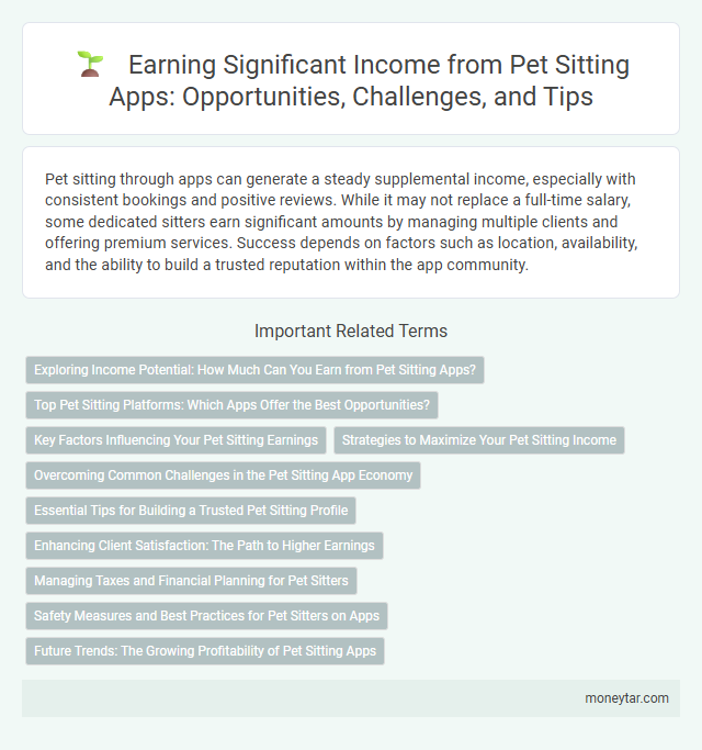 Earning Significant Income from Pet Sitting Apps: Opportunities, Challenges, and Tips