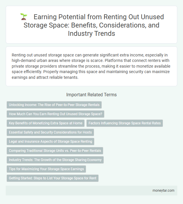 Earning Potential from Renting Out Unused Storage Space: Benefits, Considerations, and Industry Trends