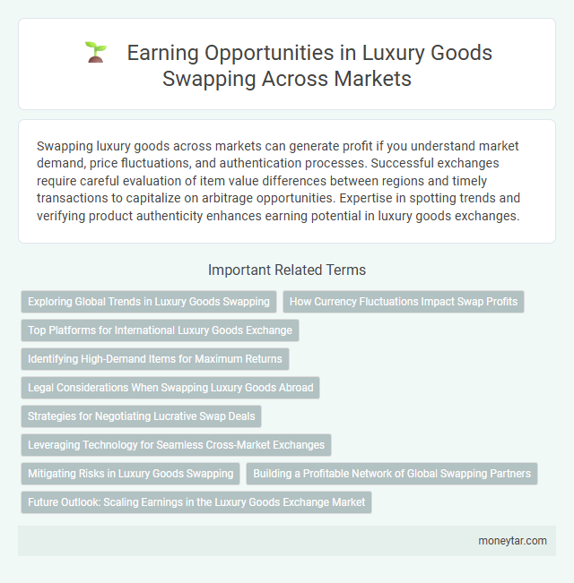 Earning Opportunities in Luxury Goods Swapping Across Markets