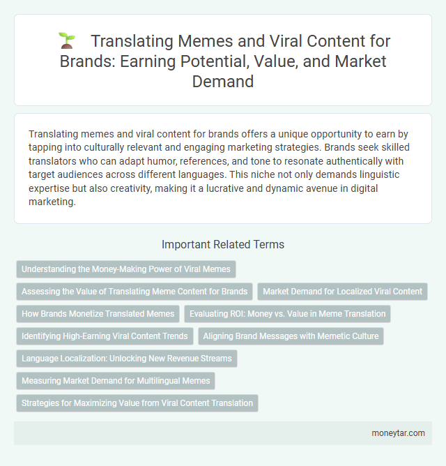 Translating Memes and Viral Content for Brands: Earning Potential, Value, and Market Demand