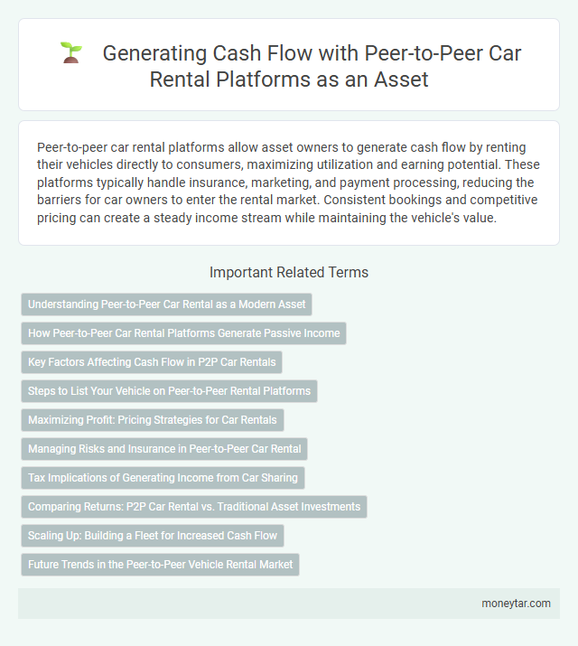 Generating Cash Flow with Peer-to-Peer Car Rental Platforms as an Asset