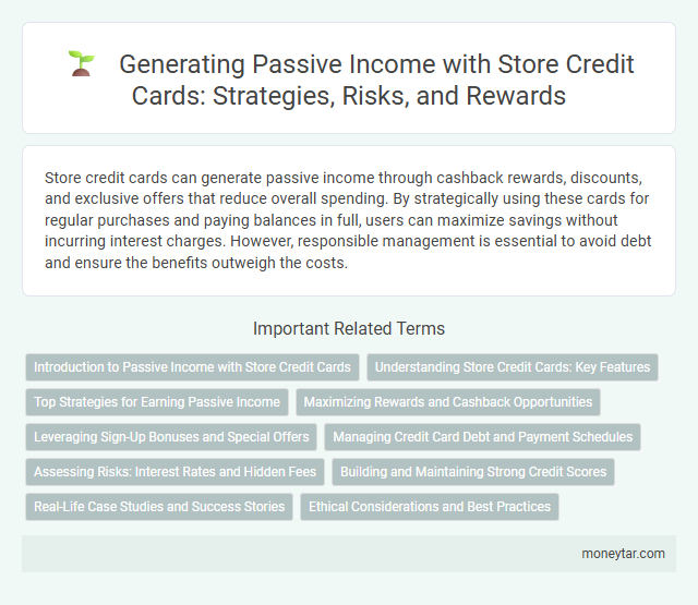 Generating Passive Income with Store Credit Cards: Strategies, Risks, and Rewards