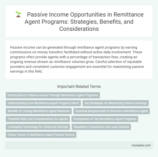 Passive Income Opportunities in Remittance Agent Programs: Strategies, Benefits, and Considerations