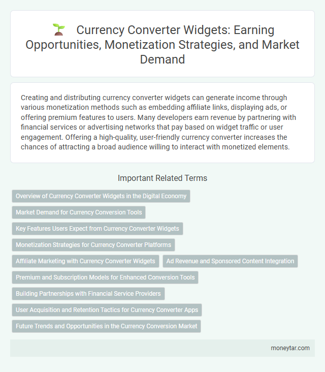Currency Converter Widgets: Earning Opportunities, Monetization Strategies, and Market Demand