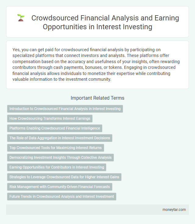 Crowdsourced Financial Analysis and Earning Opportunities in Interest Investing