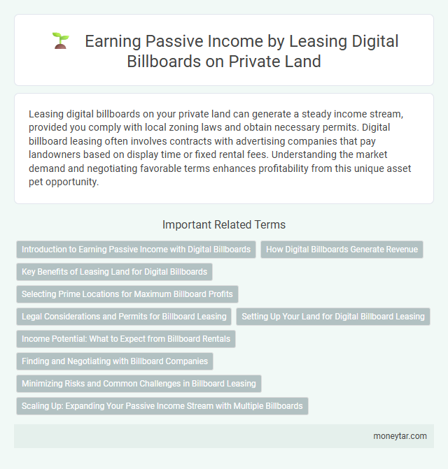 Earning Passive Income by Leasing Digital Billboards on Private Land