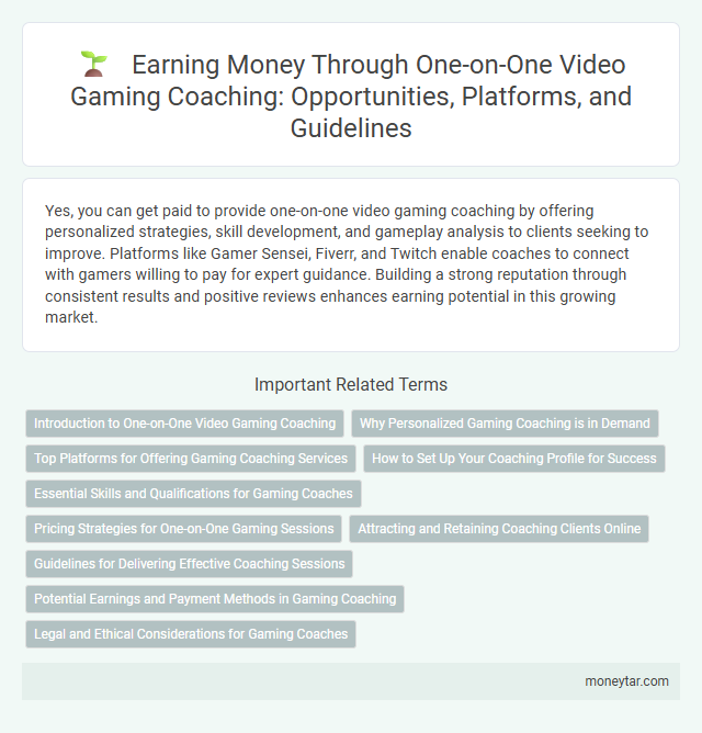 Earning Money Through One-on-One Video Gaming Coaching: Opportunities, Platforms, and Guidelines