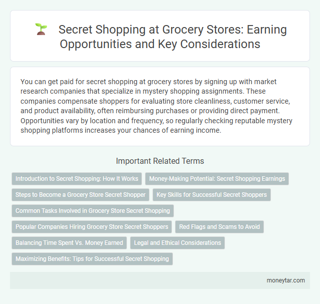 Secret Shopping at Grocery Stores: Earning Opportunities and Key Considerations