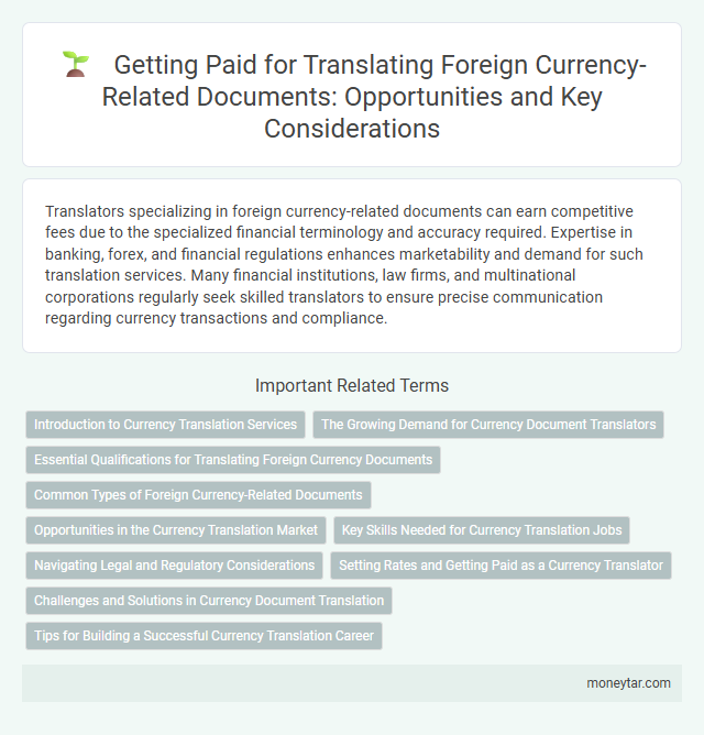 Getting Paid for Translating Foreign Currency-Related Documents: Opportunities and Key Considerations