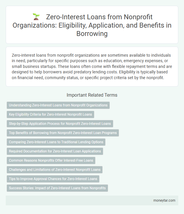 Zero-Interest Loans from Nonprofit Organizations: Eligibility, Application, and Benefits in Borrowing