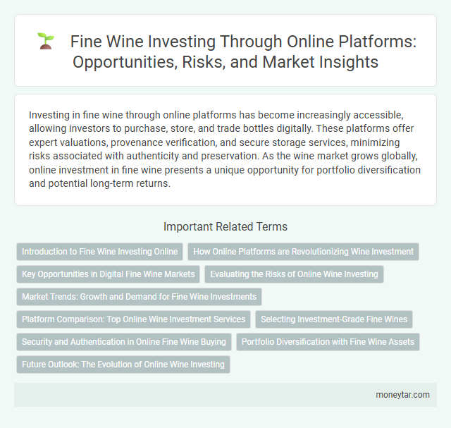 Fine Wine Investing Through Online Platforms: Opportunities, Risks, and Market Insights