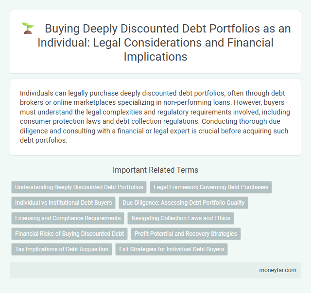 Buying Deeply Discounted Debt Portfolios as an Individual: Legal Considerations and Financial Implications