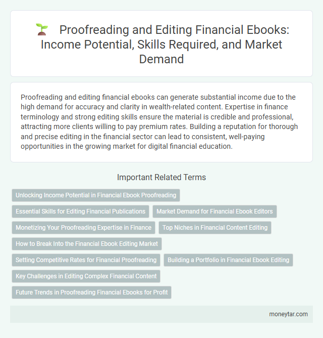 Proofreading and Editing Financial Ebooks: Income Potential, Skills Required, and Market Demand