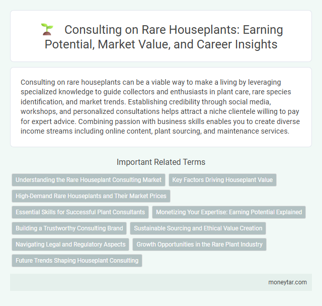 Consulting on Rare Houseplants: Earning Potential, Market Value, and Career Insights