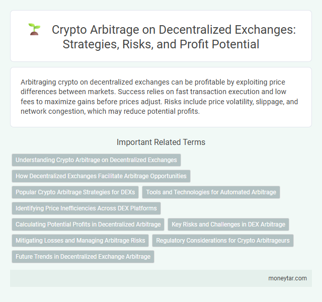 Crypto Arbitrage on Decentralized Exchanges: Strategies, Risks, and Profit Potential