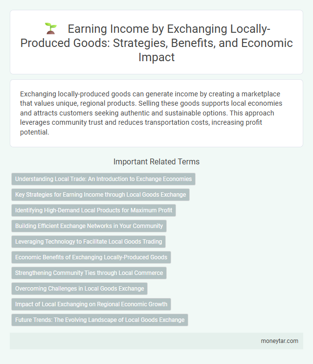 Earning Income by Exchanging Locally-Produced Goods: Strategies, Benefits, and Economic Impact