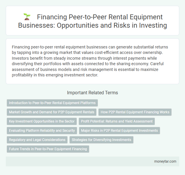 Financing Peer-to-Peer Rental Equipment Businesses: Opportunities and Risks in Investing