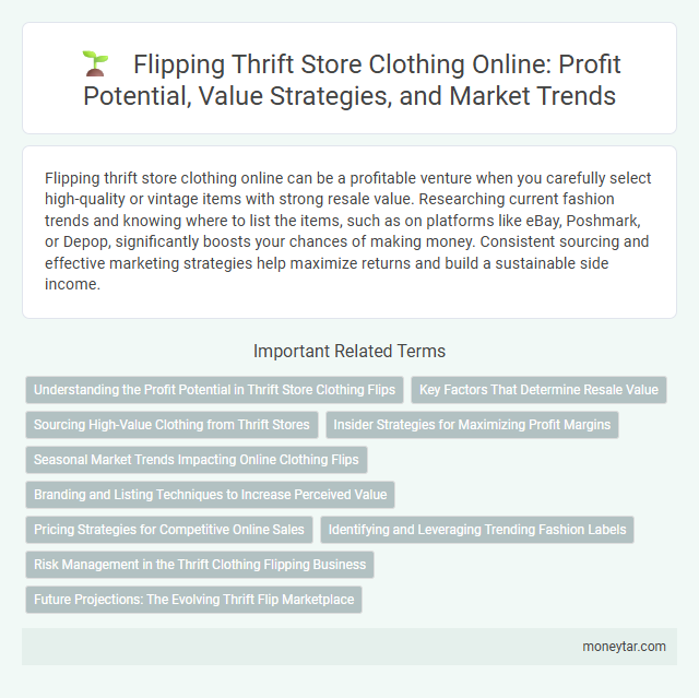 Flipping Thrift Store Clothing Online: Profit Potential, Value Strategies, and Market Trends