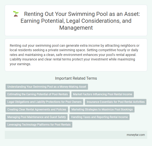 Renting Out Your Swimming Pool as an Asset: Earning Potential, Legal Considerations, and Management