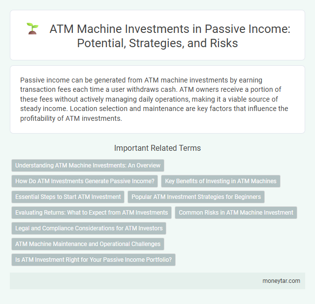 ATM Machine Investments in Passive Income: Potential, Strategies, and Risks