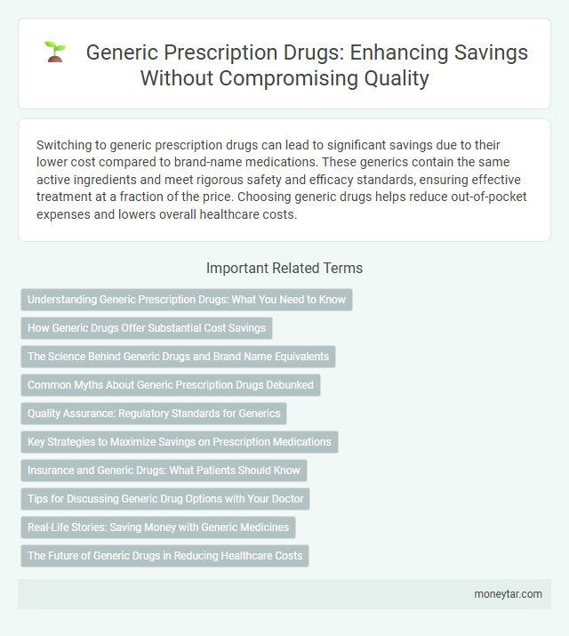 Generic Prescription Drugs: Enhancing Savings Without Compromising Quality