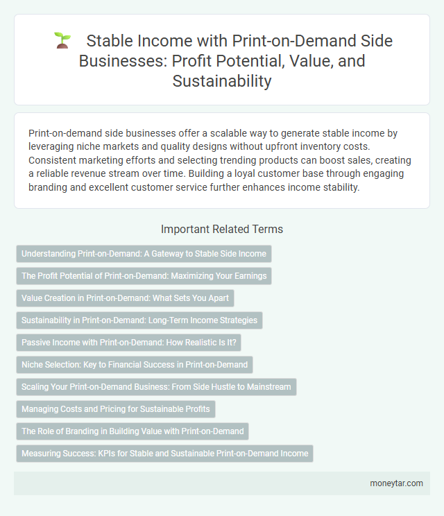 Stable Income with Print-on-Demand Side Businesses: Profit Potential, Value, and Sustainability