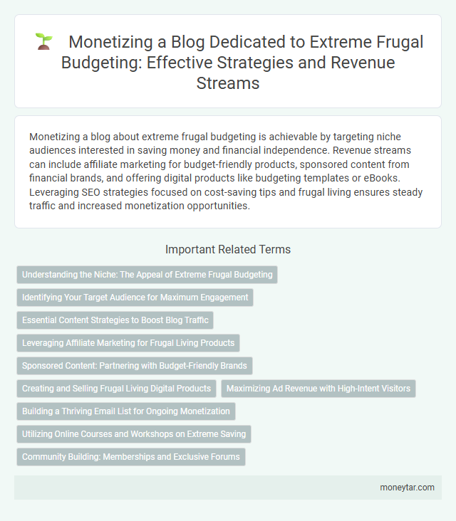 Monetizing a Blog Dedicated to Extreme Frugal Budgeting: Effective Strategies and Revenue Streams