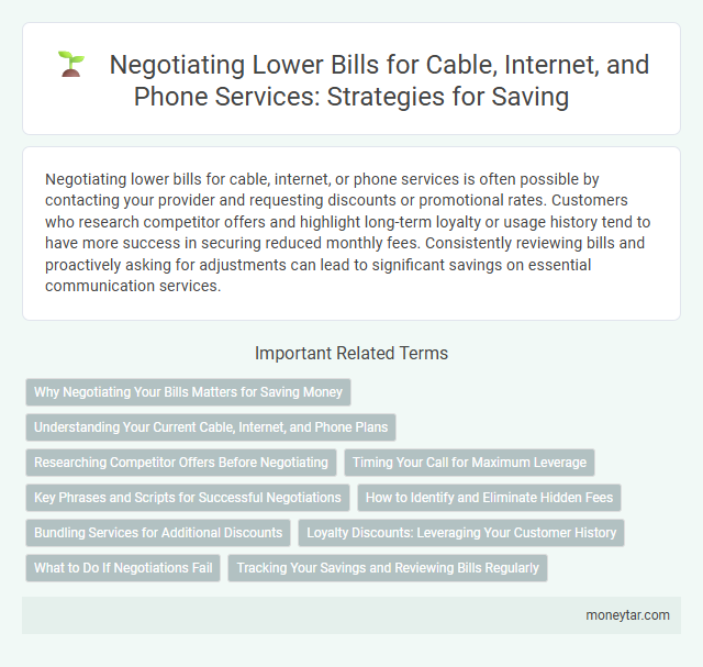 Negotiating Lower Bills for Cable, Internet, and Phone Services: Strategies for Saving