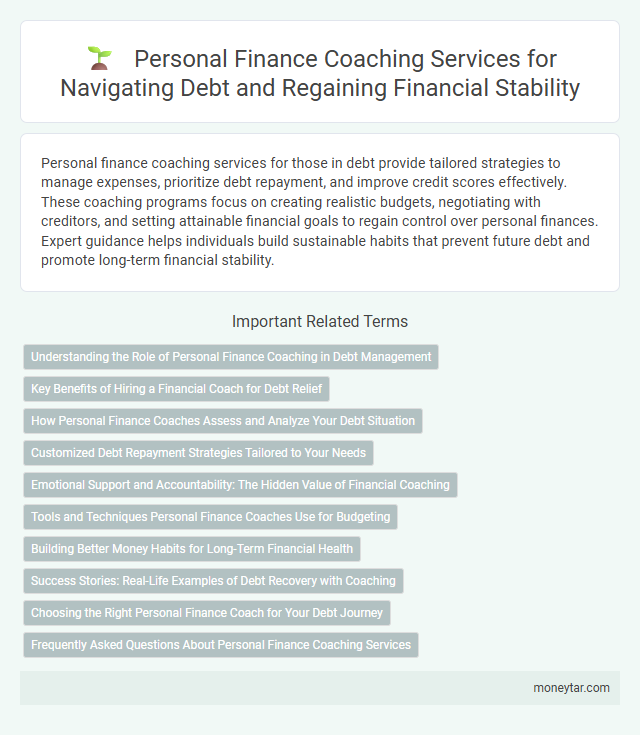 Personal Finance Coaching Services for Navigating Debt and Regaining Financial Stability