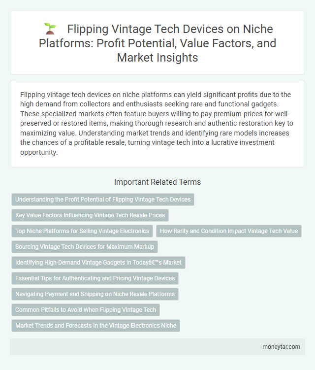 Flipping Vintage Tech Devices on Niche Platforms: Profit Potential, Value Factors, and Market Insights