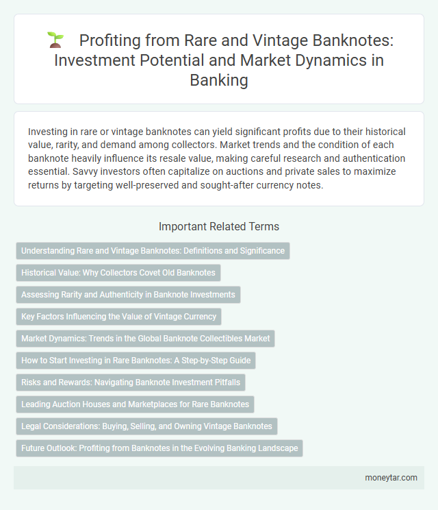 Profiting from Rare and Vintage Banknotes: Investment Potential and Market Dynamics in Banking