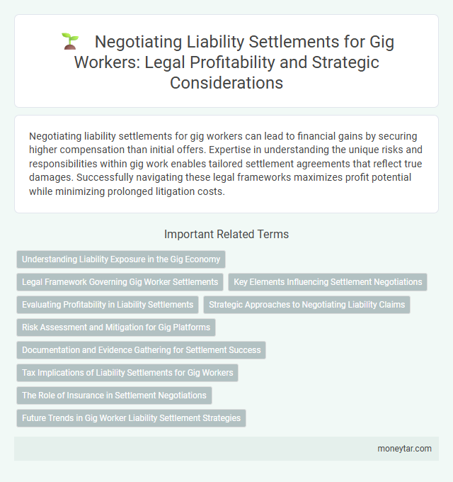 Negotiating Liability Settlements for Gig Workers: Legal Profitability and Strategic Considerations