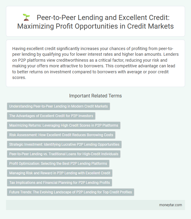Peer-to-Peer Lending and Excellent Credit: Maximizing Profit Opportunities in Credit Markets