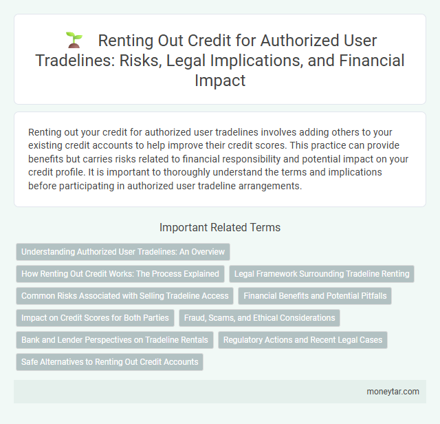 Renting Out Credit for Authorized User Tradelines: Risks, Legal Implications, and Financial Impact