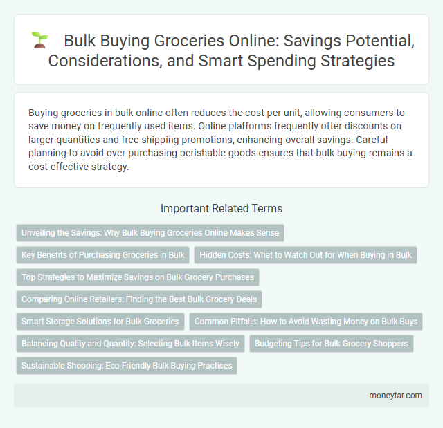 Bulk Buying Groceries Online: Savings Potential, Considerations, and Smart Spending Strategies