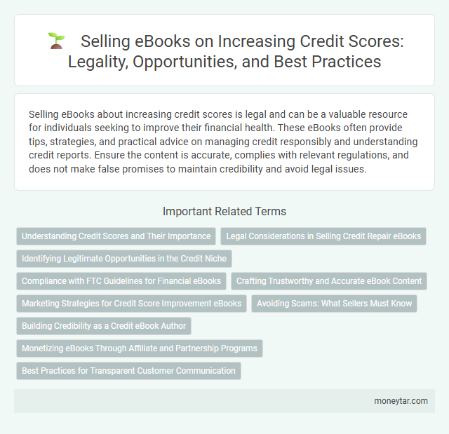 Selling eBooks on Increasing Credit Scores: Legality, Opportunities, and Best Practices