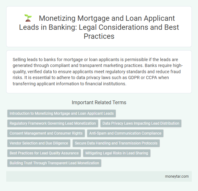 Monetizing Mortgage and Loan Applicant Leads in Banking: Legal Considerations and Best Practices