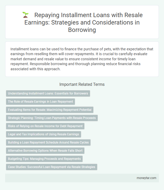 Repaying Installment Loans with Resale Earnings: Strategies and Considerations in Borrowing