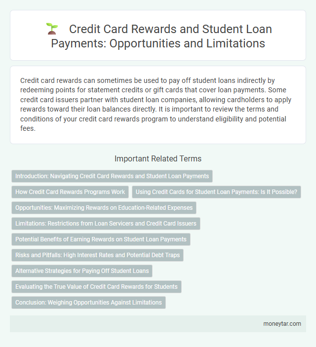 Credit Card Rewards and Student Loan Payments: Opportunities and Limitations
